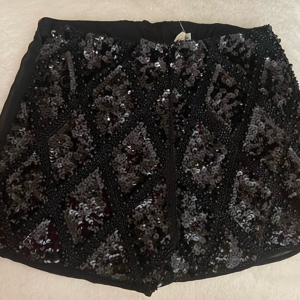 Sparkly mini shorts